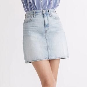 Madewell Women's Denim High-Waist Straight Mini Skirt Size 24